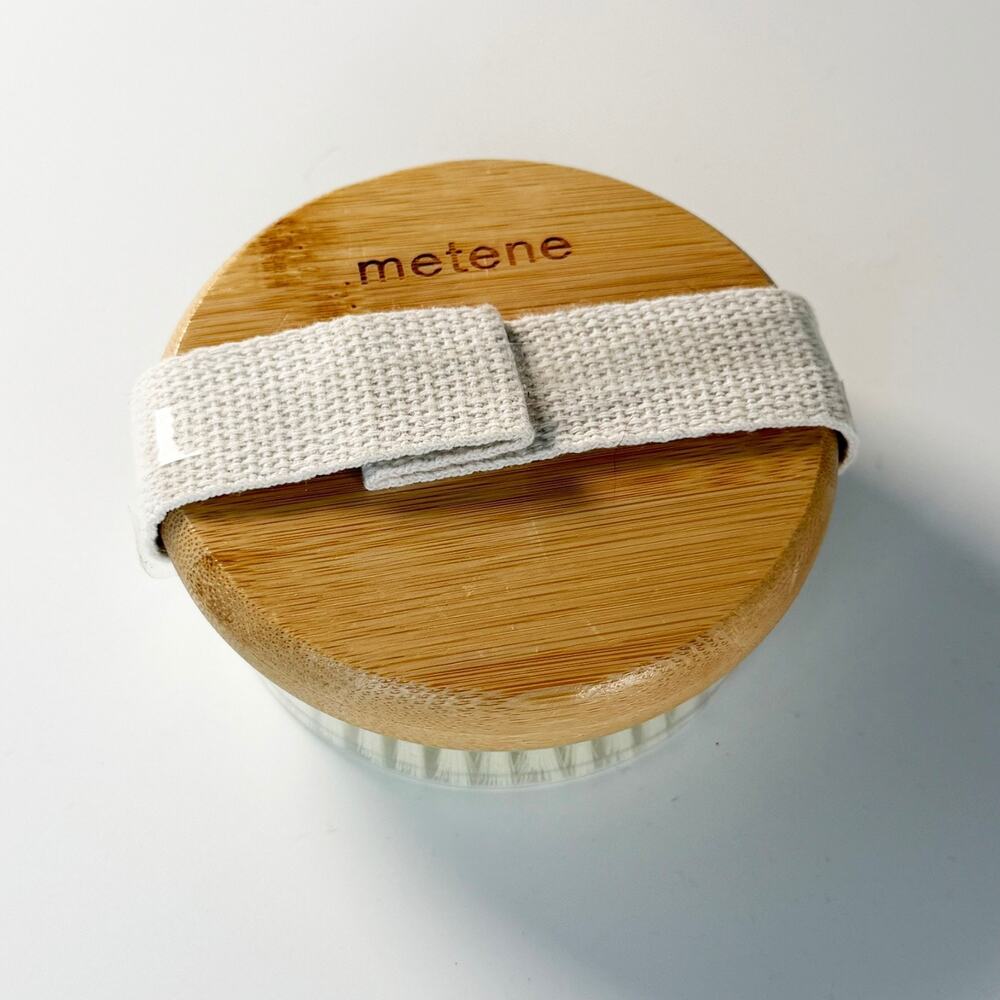 Metene Wet Dry Body Brush Skin Exfoliating Scrubbers Bristle Bamboo Wood New
